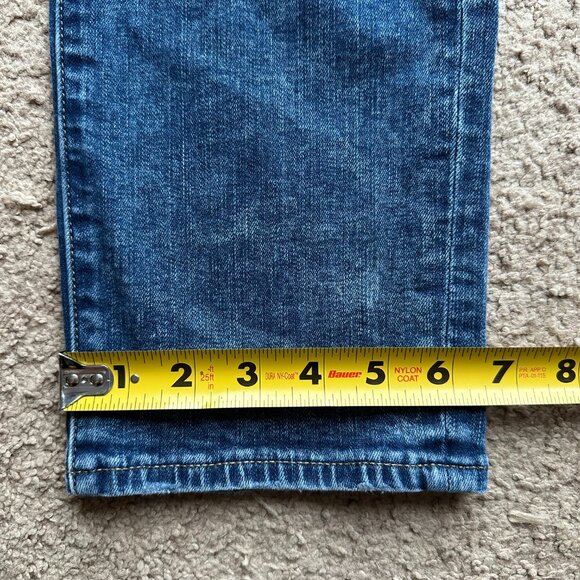 American Eagle Jeans Mens 28x29 Slim Straight Blue Light Wash Denim Mid Rise - Picture 13 of 14